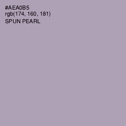 #AEA0B5 - Spun Pearl Color Image